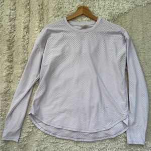 Calista Light Purple Long Sleeve Athletic Top Size M